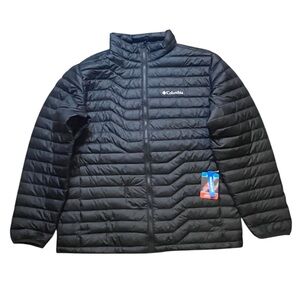 Columbia Men's XL Woodrose Crest Packable Omni-Heat Down Jacket Zipper Pockets